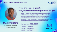 WiM Presents: From prototype to practice: Bridging the medical AI implementation gap - April 20, 2026